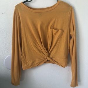 Mustard long sleeve shirt